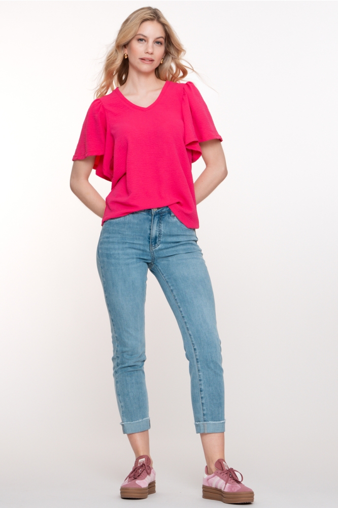 SKINNY JEANS TURN UP 51304 10 000811 STONEWASH DENIM